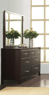 Nevis Seven Drawer Dresser in Espresso by Modus Furniture at Eve Furniture