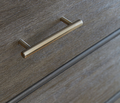 Nevis Seven Drawer Dresser in Sharkskin by Modus Furniture at Eve Furniture