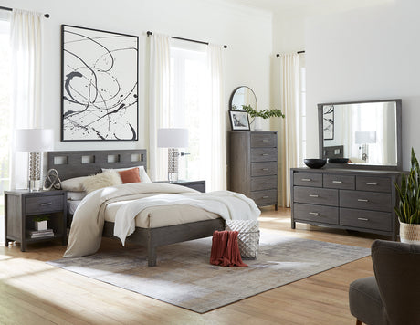 Nevis Seven Drawer Dresser in Sharkskin by Modus Furniture at Eve Furniture