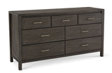 Nevis Seven Drawer Dresser in Sharkskin by Modus Furniture at Eve Furniture