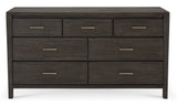 Nevis Seven Drawer Dresser in Sharkskin by Modus Furniture at Eve Furniture