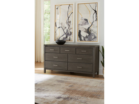 Nevis Seven Drawer Dresser in Sharkskin by Modus Furniture at Eve Furniture