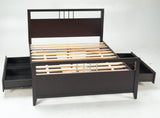 Nevis Twin Platform Storage Bed in Espresso by Modus Furniture at Eve Furniture