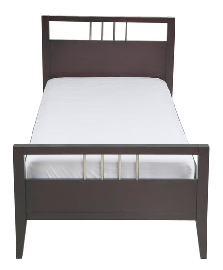 Nevis Wood Eastern King Platform Bed in Espresso by Modus Furniture at Eve Furniture