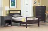 Nevis Wood Full Platform Bed in Espresso by Modus Furniture at Eve Furniture