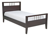 Nevis Wood Full Platform Bed in Espresso by Modus Furniture at Eve Furniture