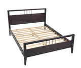 Nevis Wood Full Platform Bed in Espresso by Modus Furniture at Eve Furniture