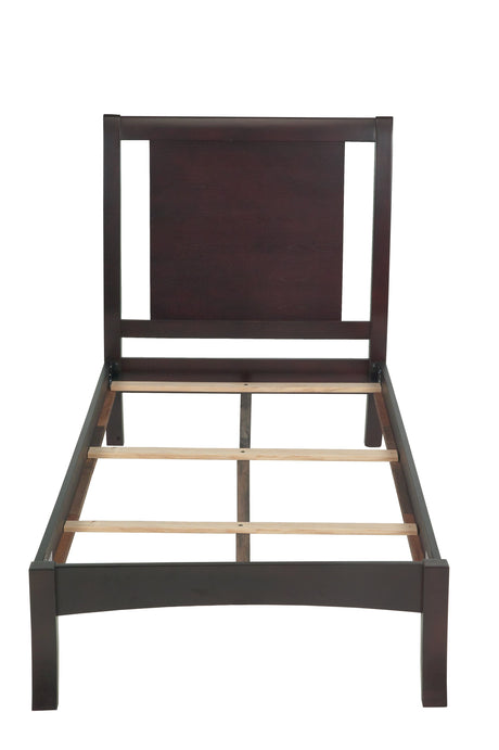 Nevis Wood Queen Sleigh Bed in Espresso by Modus Furniture at Eve Furniture