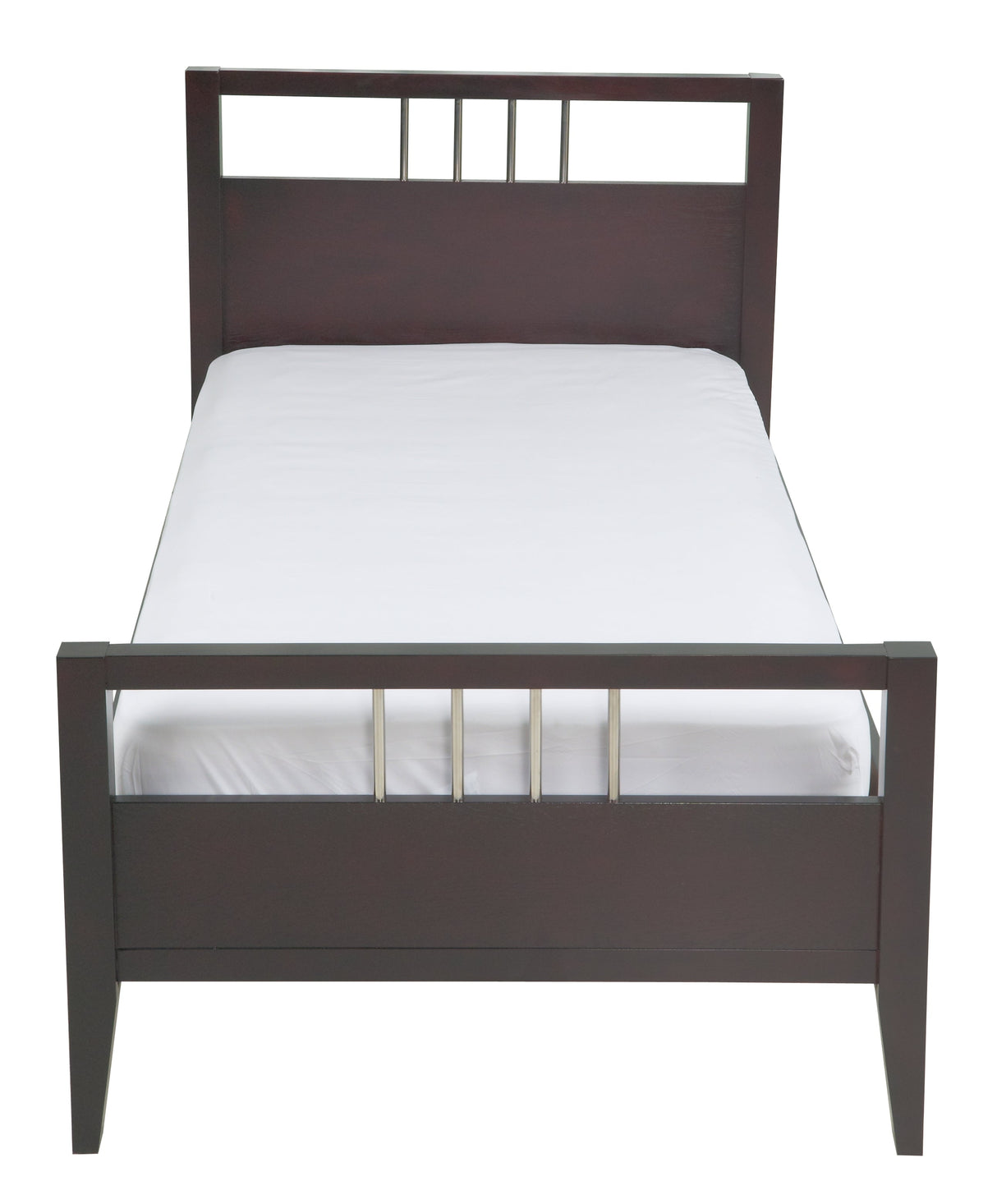 Nevis Wood Twin Platform Bed in Espresso by Modus Furniture at Eve Furniture