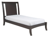 Nevis Wood Twin Sleigh Bed in Espresso by Modus Furniture at Eve Furniture