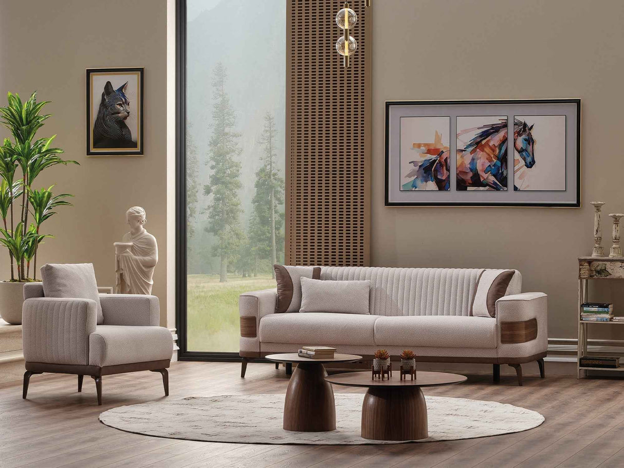 New Cream Mood Chair by Furnia at Eve Furniture