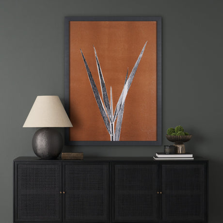New Grasses 1 by Mary Margaret Briggs a Hand Embellished Textured Framed Art Print by Mercana at Eve Furniture