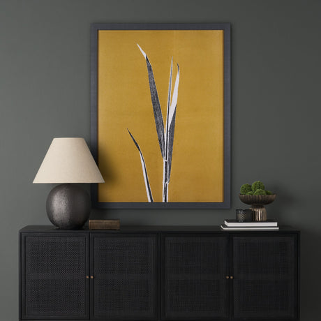New Grasses 2 by Mary Margaret Briggs a Hand Embellished Textured Framed Art Print by Mercana at Eve Furniture