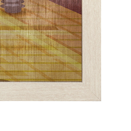 New Jersey Go USA (L) by Mercana Studio a Hand Embellished Decograph Framed Art Print by Mercana at Eve Furniture