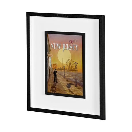New Jersey Go USA (M) by Mercana Studio a Framed Art Print Matted under Glass by Mercana at Eve Furniture