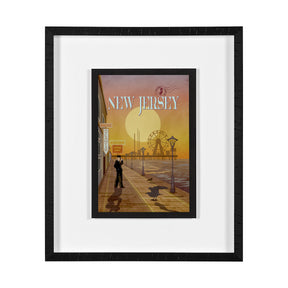 New Jersey Go USA (M) by Mercana Studio a Framed Art Print Matted under Glass by Mercana at Eve Furniture