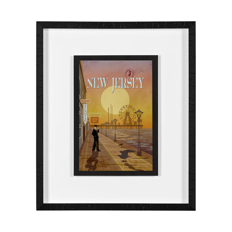 New Jersey Go USA (M) by Mercana Studio a Framed Art Print Matted under Glass by Mercana at Eve Furniture