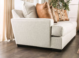New meadows Sand/Caramel Sofa & Loveseat by Furniture of America at Eve Furniture