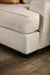 New meadows Sand/Caramel Sofa & Loveseat by Furniture of America at Eve Furniture