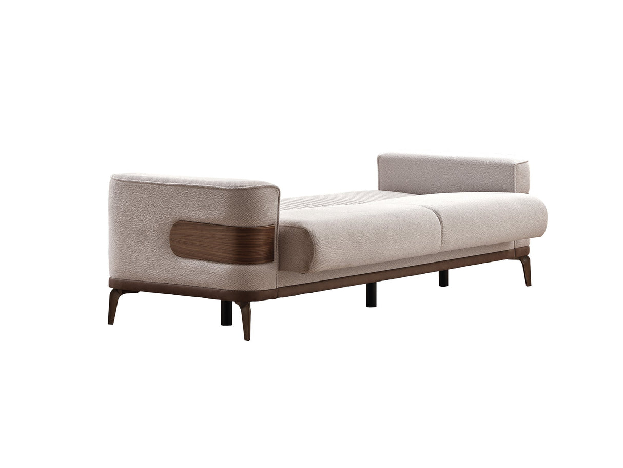 New Mood 3-pieces (Sofa & Loveseat & Chair) Livingroom Set Cream by Furnia at Eve Furniture