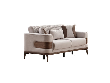 New Mood 3-pieces (Sofa & Loveseat & Chair) Livingroom Set Cream by Furnia at Eve Furniture