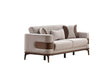 New Mood Cream Convertible Loveseat by Furnia at Eve Furniture