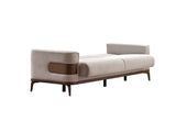 New Mood Cream Convertible Sofa by Furnia at Eve Furniture