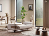 New Mood Cream Convertible Sofa by Furnia at Eve Furniture