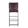 New York 17" Bar Chair in Chocolate Leather by Home Trends & Design at Eve Furniture