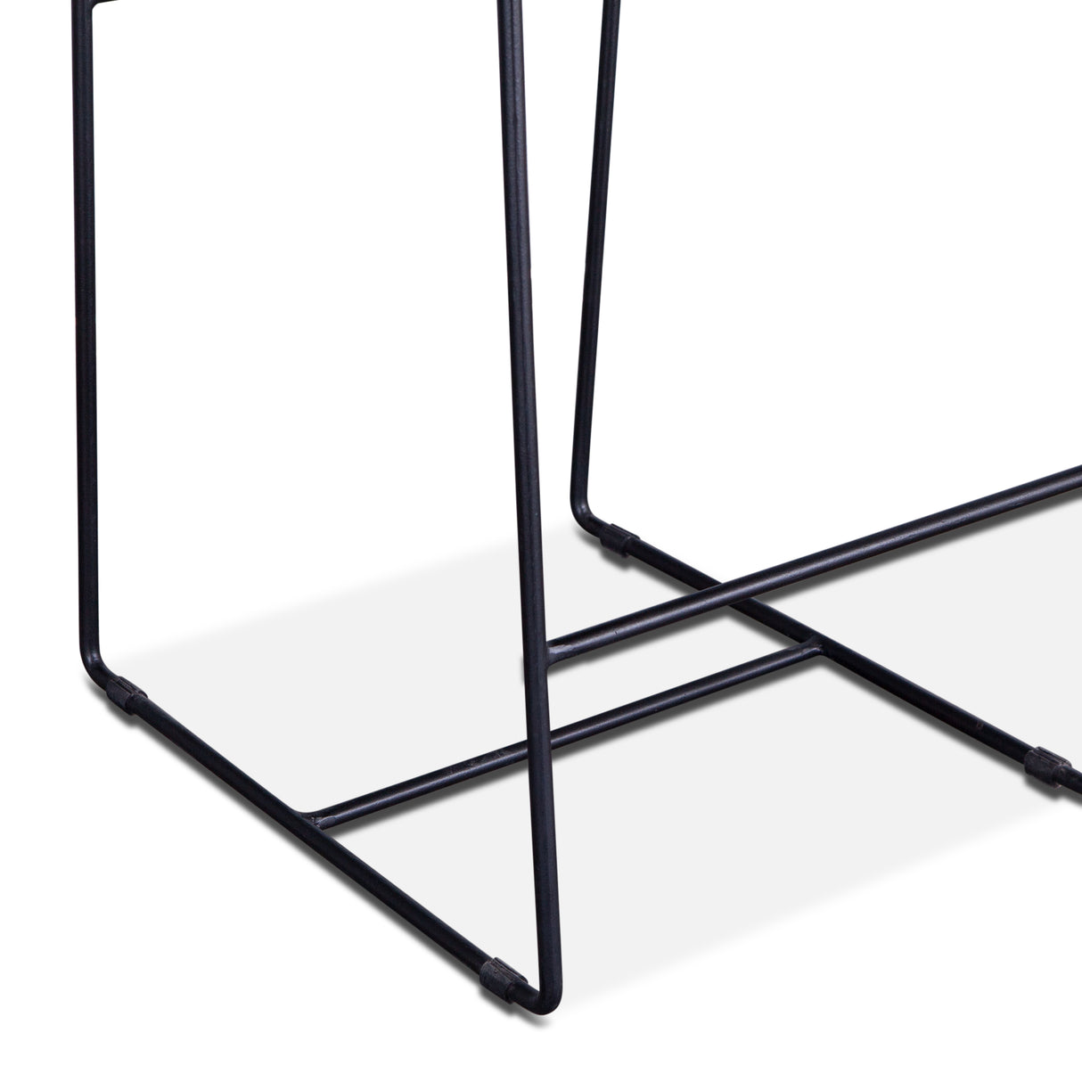 New York 17" Counter Chair in Chocolate Top Grain Leather and Iron by Home Trends & Design at Eve Furniture