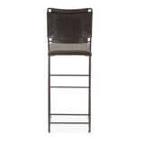 New York 18" Counter Chair in Black Leather and Iron by Home Trends & Design at Eve Furniture