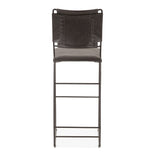 New York 18" Counter Chair in Black Leather and Iron by Home Trends & Design at Eve Furniture