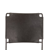 New York 18" Counter Chair in Black Leather and Iron by Home Trends & Design at Eve Furniture
