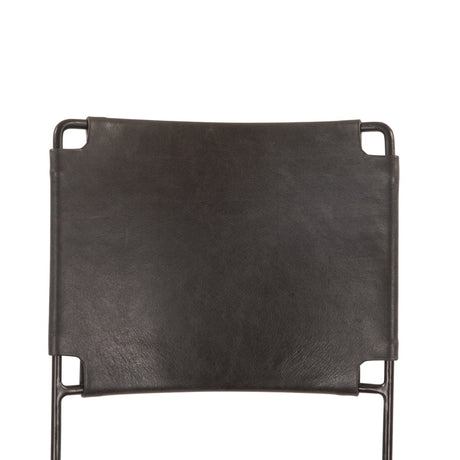 New York 18" Counter Chair in Black Leather and Iron by Home Trends & Design at Eve Furniture