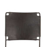 New York 18" Counter Chair in Black Leather and Iron by Home Trends & Design at Eve Furniture