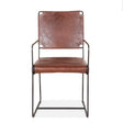 New York 20" Dining Armchair in Tobacco Leather by Home Trends & Design at Eve Furniture