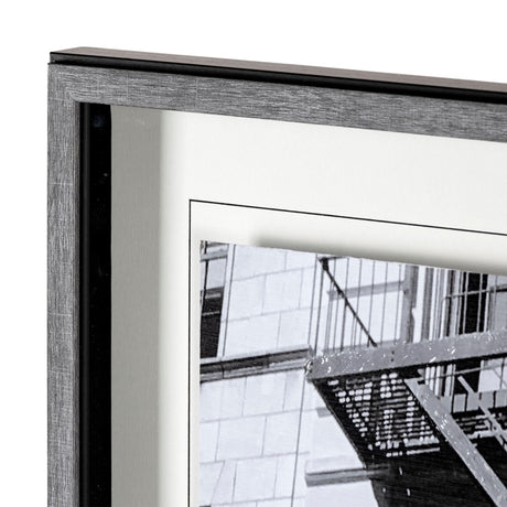 New York Fire Escape by Susan Vizary Photoy Hand Embelished Framed Photo Art Print Matted under Glas by Mercana at Eve Furniture