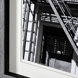 New York Fire Escape by Susan Vizary Photoy Hand Embelished Framed Photo Art Print Matted under Glas by Mercana at Eve Furniture
