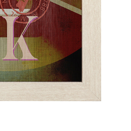 New York Go USA (L) by Mercana Studio a Hand Embellished Decograph Framed Art Print by Mercana at Eve Furniture