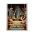 New York Go USA (L) by Mercana Studio a Hand Embellished Decograph Framed Art Print by Mercana at Eve Furniture