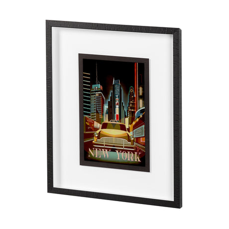New York Go USA (M) by Mercana Studio a Framed Art Print Matted under Glass by Mercana at Eve Furniture