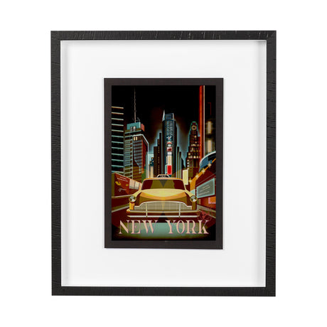 New York Go USA (M) by Mercana Studio a Framed Art Print Matted under Glass by Mercana at Eve Furniture
