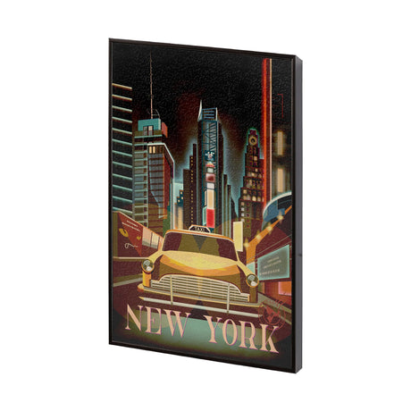 New York Go USA (SM) by Mercana Studio a Hand Embellished Decograph Framed Art Print by Mercana at Eve Furniture