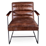 New York Tony Accent Chair in Antique Whiskey Leather by Home Trends & Design at Eve Furniture
