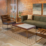 New York Tony Accent Chair in Antique Whiskey Leather by Home Trends & Design at Eve Furniture
