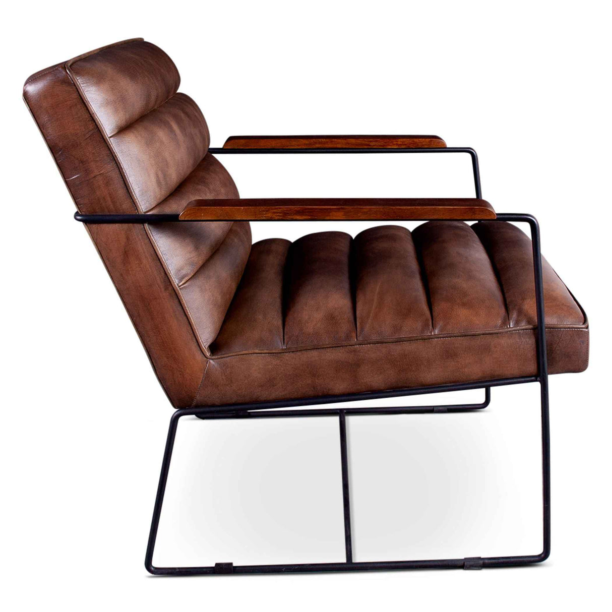 New York Tony Accent Chair in Antique Whiskey Leather by Home Trends & Design at Eve Furniture