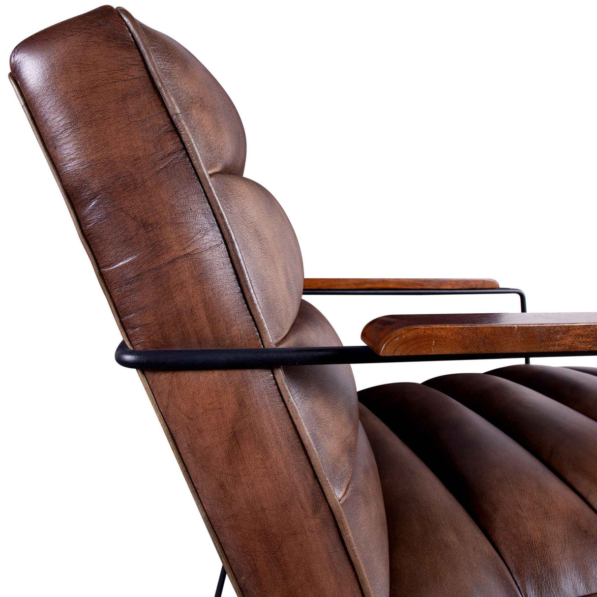 New York Tony Accent Chair in Antique Whiskey Leather by Home Trends & Design at Eve Furniture