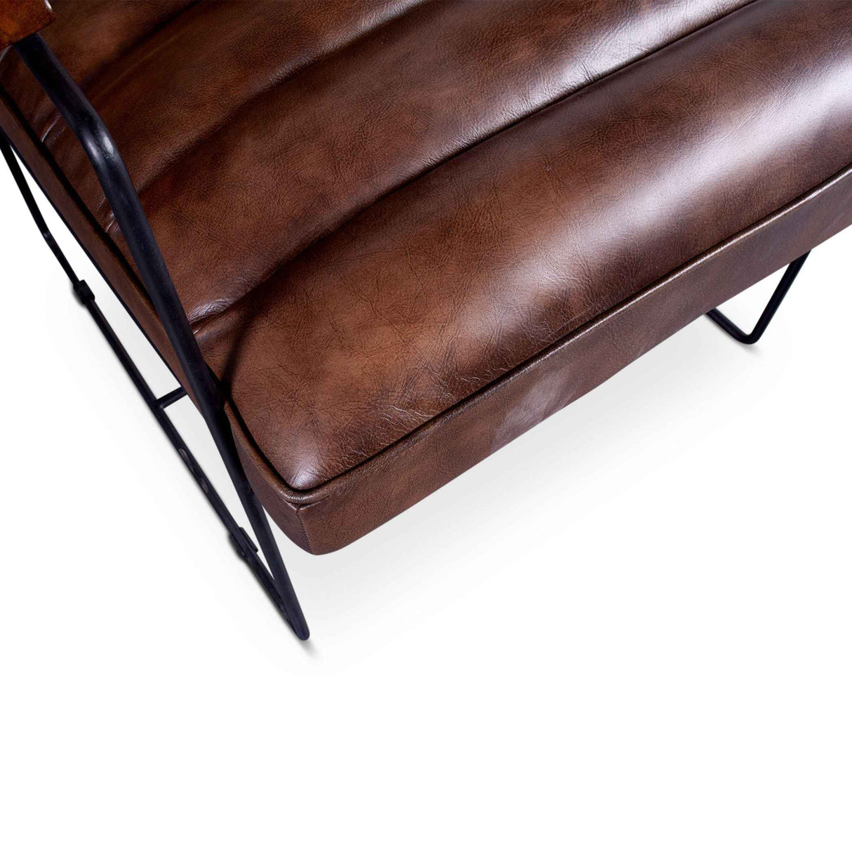 New York Tony Accent Chair in Antique Whiskey Leather by Home Trends & Design at Eve Furniture