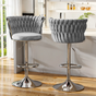 Noren Gray Adjustable Barstool Set by Happy Homes at Eve Furniture