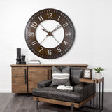 Newcastle Giant Oversize Industrial Wall Clock by Mercana at Eve Furniture